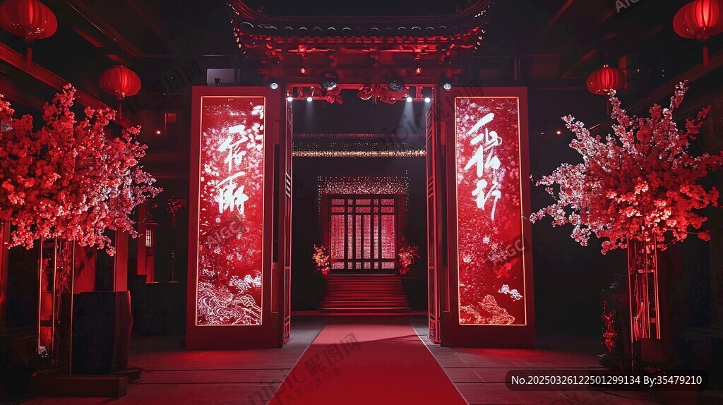 中式浪漫婚禮場景布置