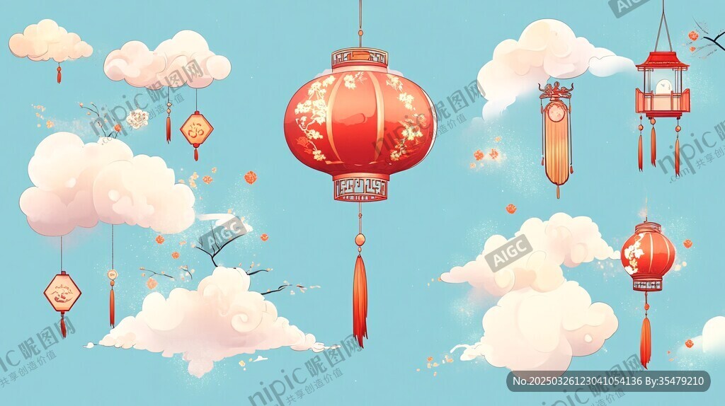 云間紅燈籠 中式浪漫氛圍