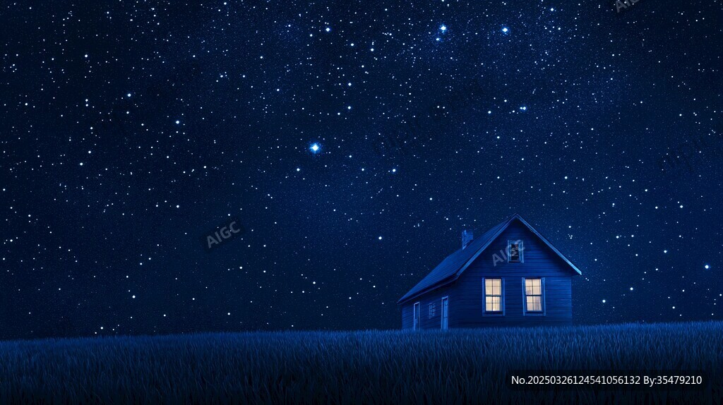 星空下的溫馨小屋