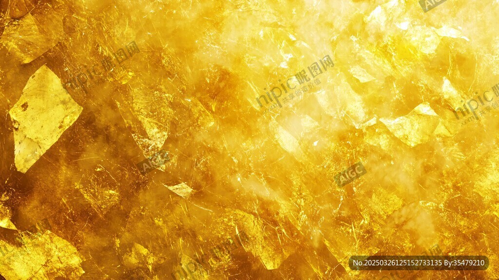 金色璀璨晶體背景紋理