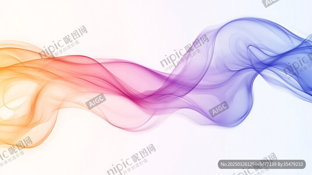 彩色飄帶動感抽象背景圖