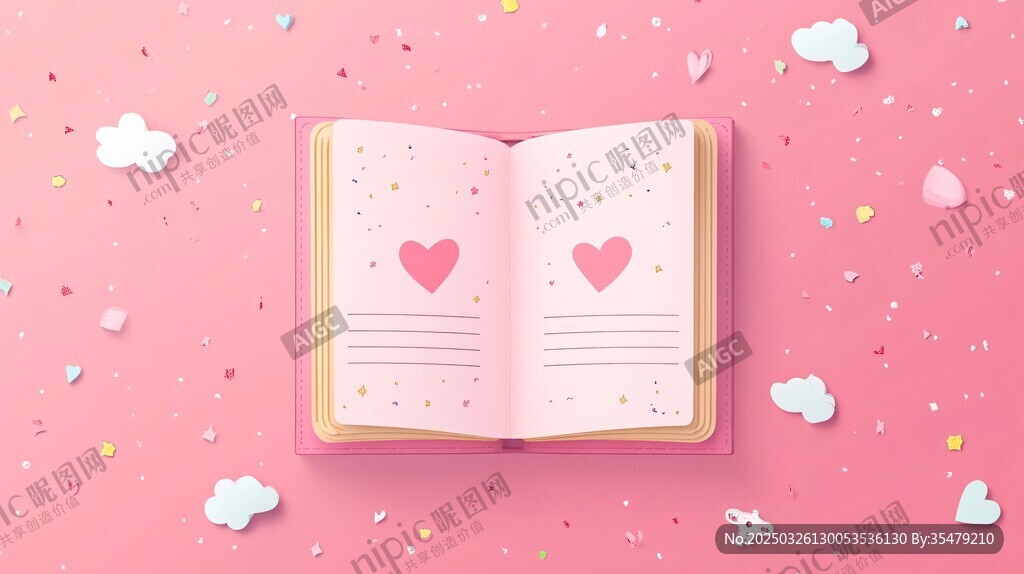 浪漫翻開愛的書頁