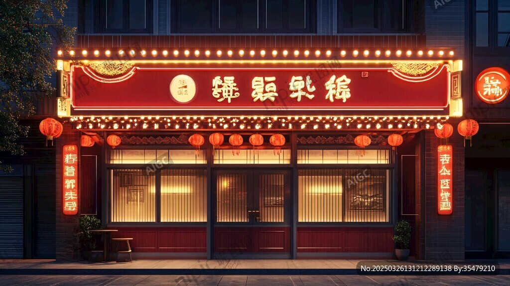 中式傳統(tǒng)風格的糕點店鋪