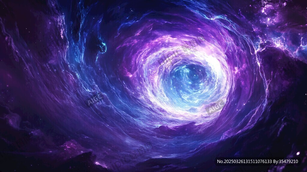 夢幻絢麗的宇宙漩渦景象