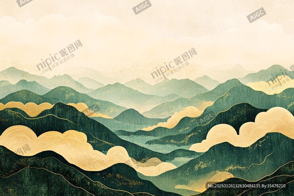 青山云海間的詩意畫卷