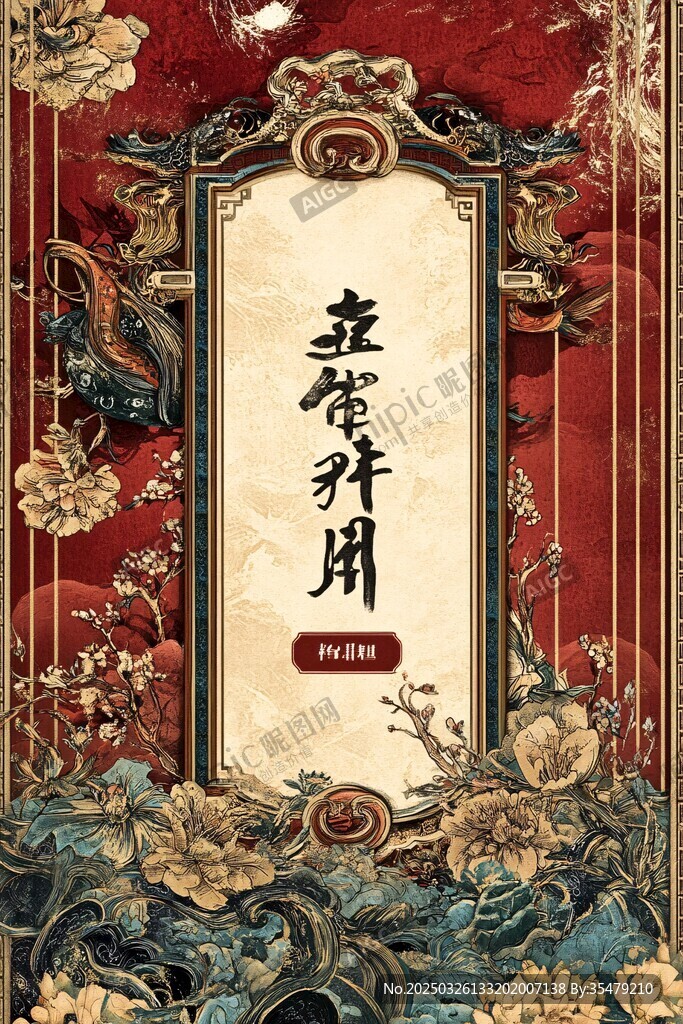 立春節氣中式古風海報