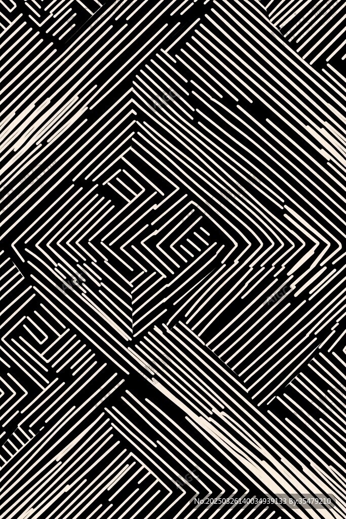 黑白條紋幾何圖案紋理