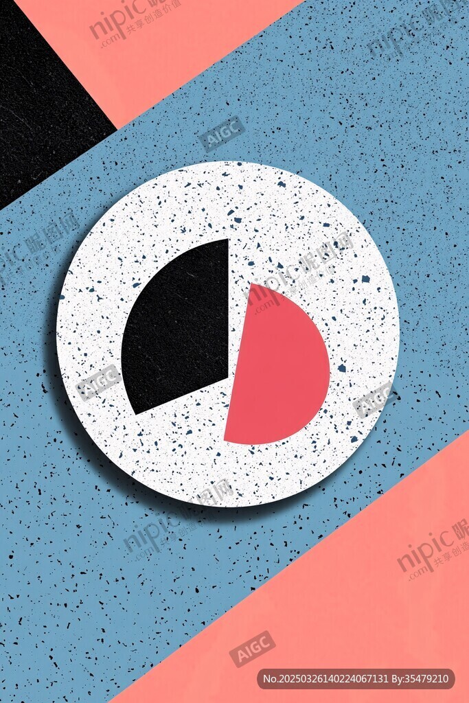 幾何風格圓形圖案設計