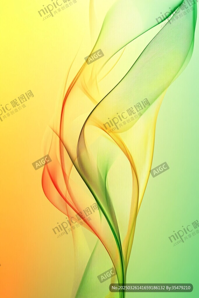 絢麗飄帶漸變背景圖