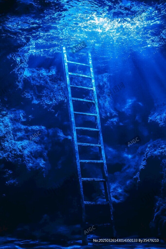 水下階梯 通往神秘深海通道