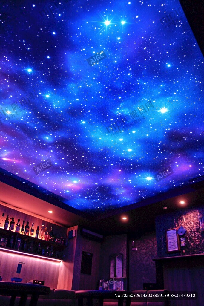 夢幻星空主題室內場景