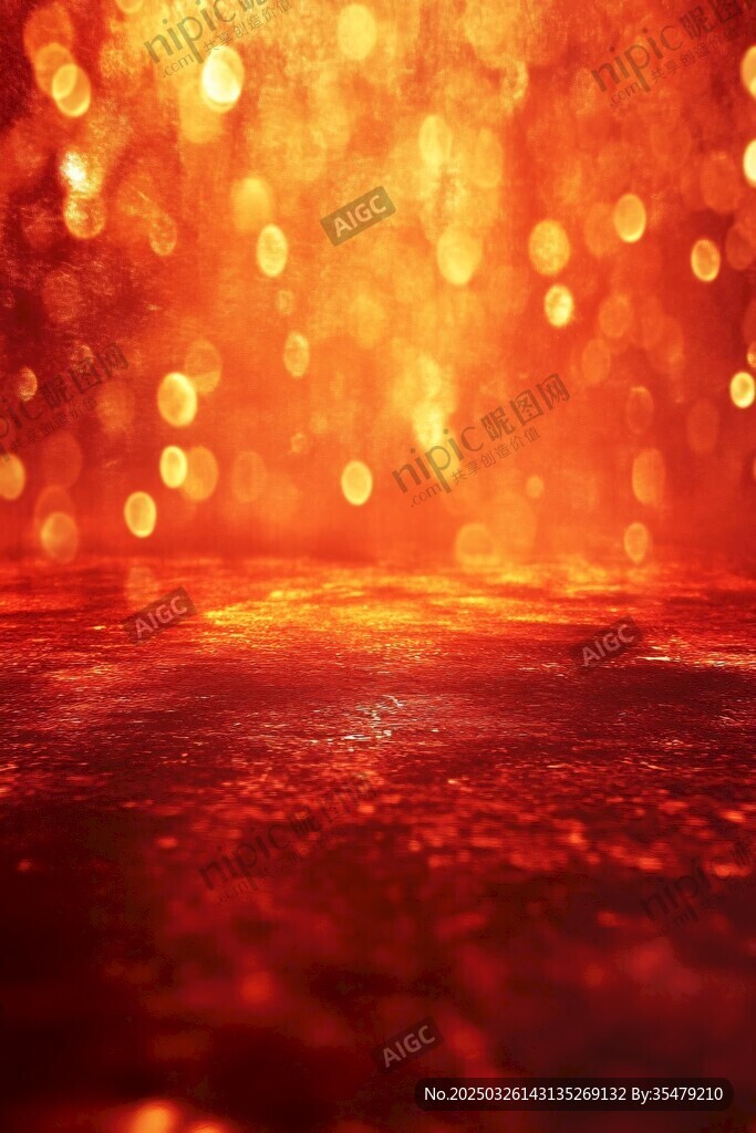 金色光斑夢幻背景畫面