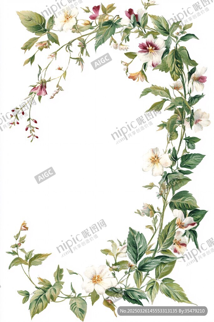 花卉藤蔓裝飾圖案