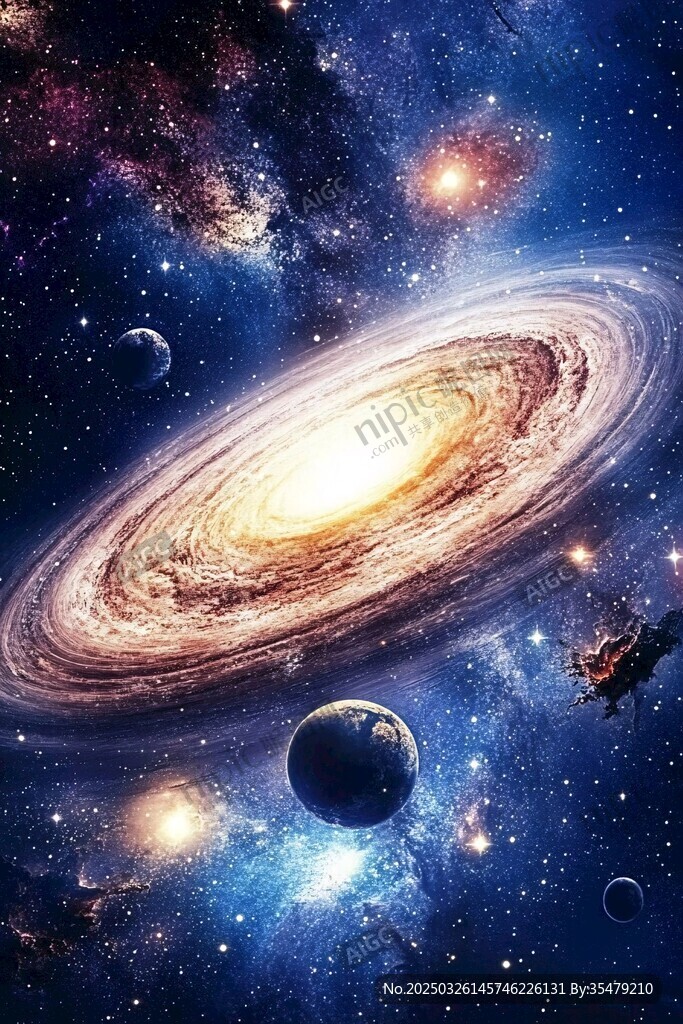 絢麗宇宙星系奇幻景象