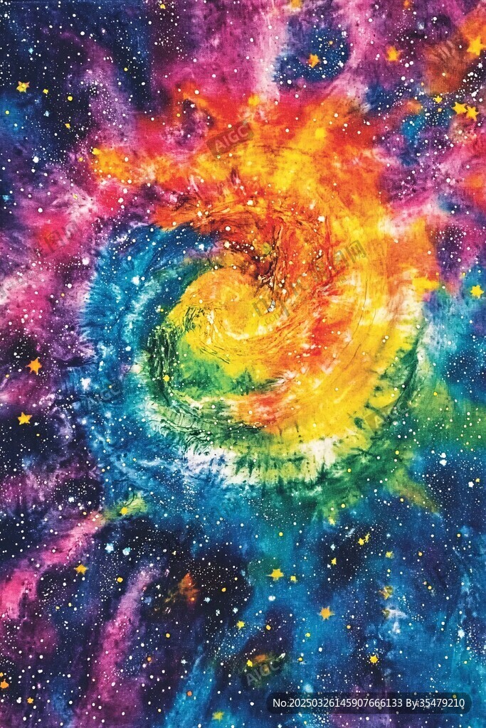 絢麗多彩的夢幻星系旋渦