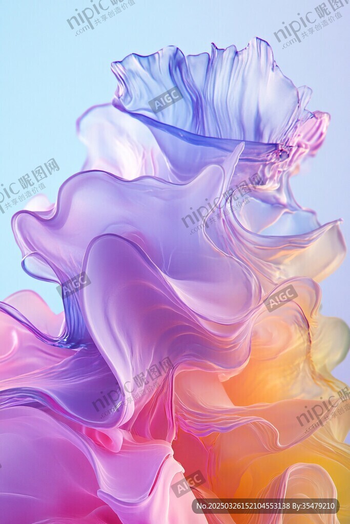 夢幻炫彩流動藝術形態