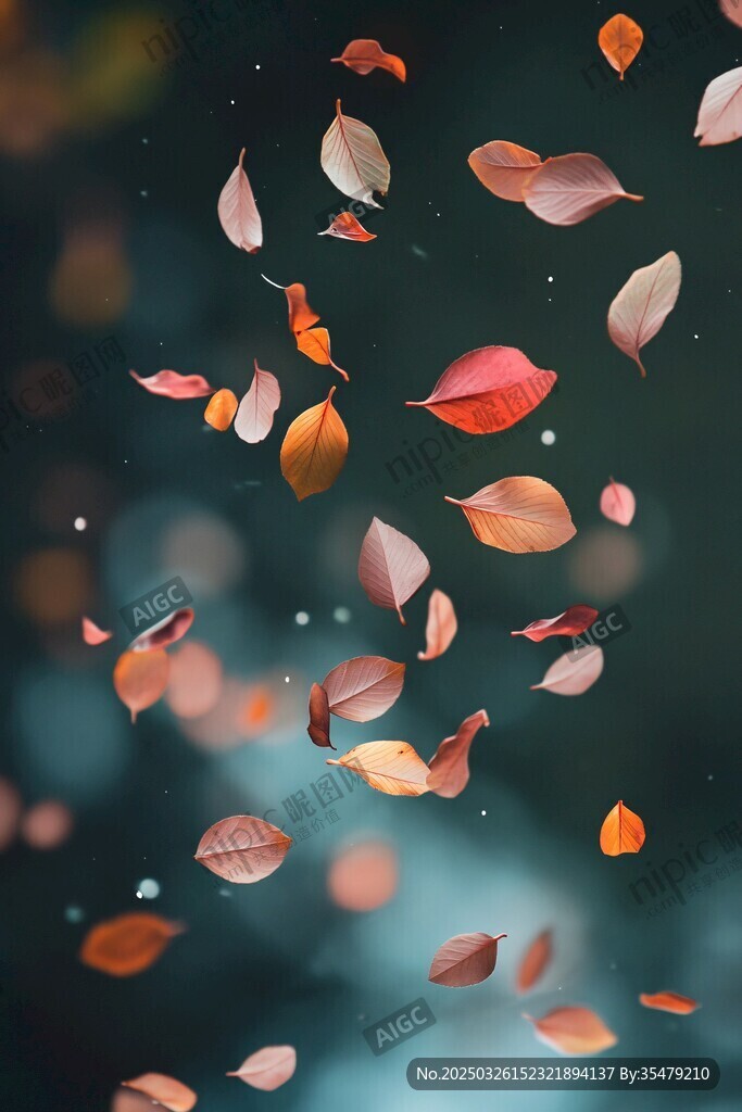 秋葉紛飛 唯美夢幻場景