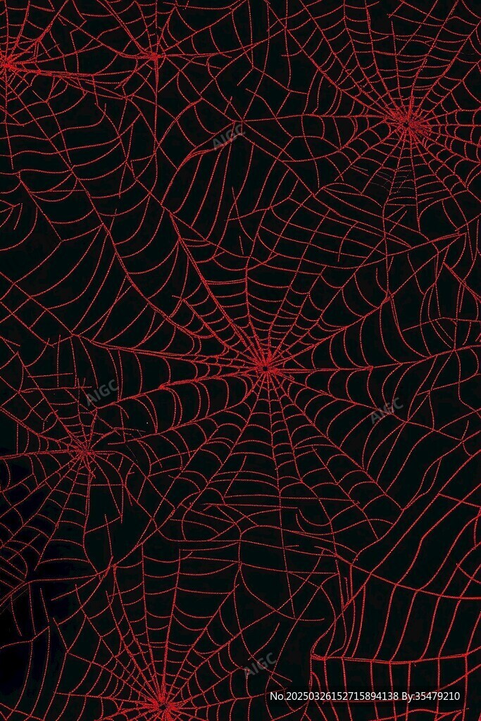 紅色蜘蛛網(wǎng)紋理圖案背景