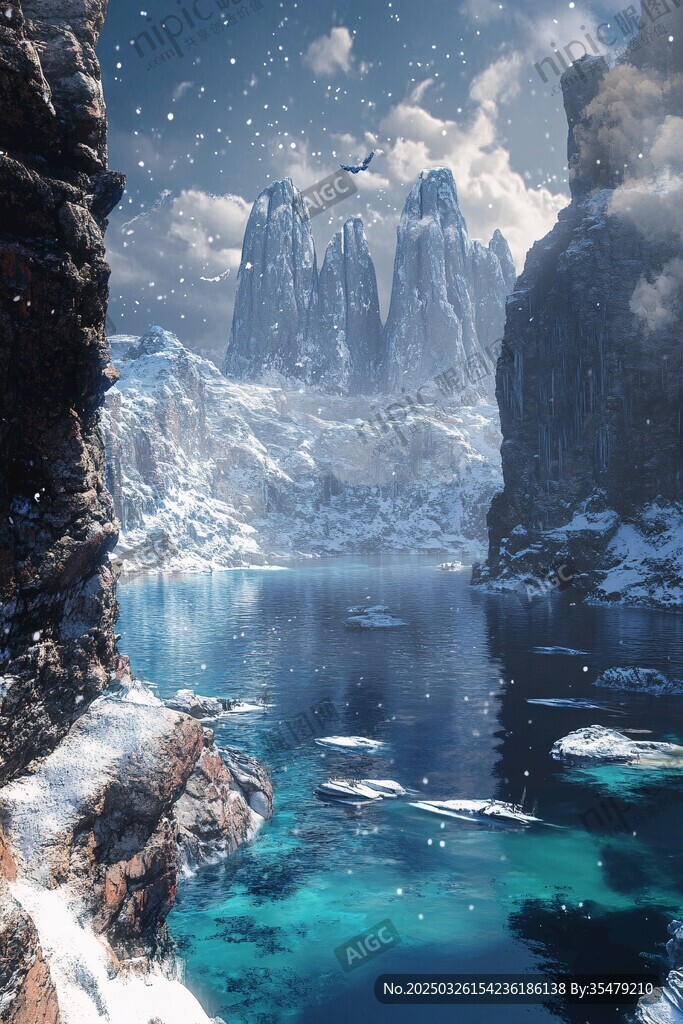 夢(mèng)幻冰雪山水間奇幻景觀