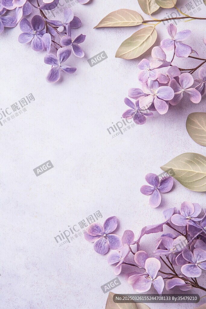 淡紫丁香花的優(yōu)雅景致