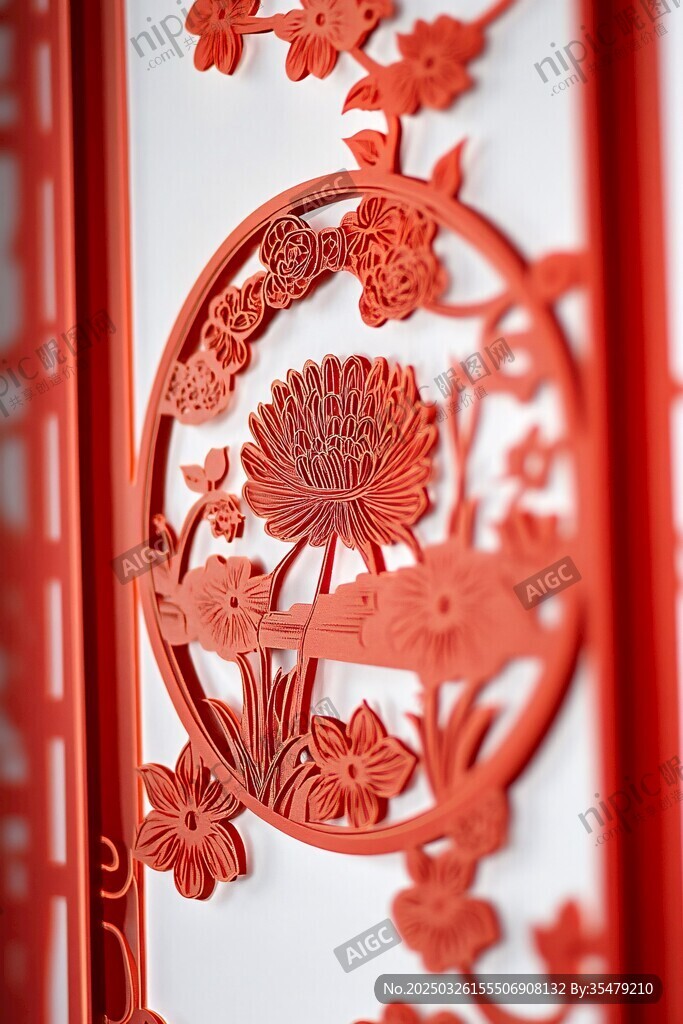 中式紅雕花飾 精致典雅