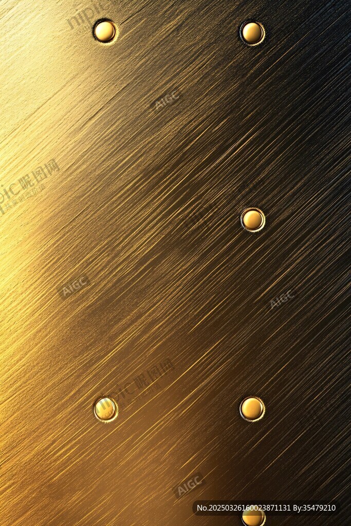 金色金屬質(zhì)感鉚釘紋理背景