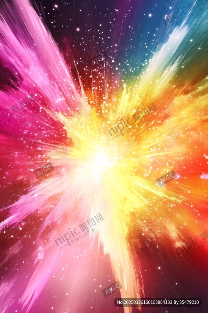 絢麗多彩的宇宙能量爆發(fā)