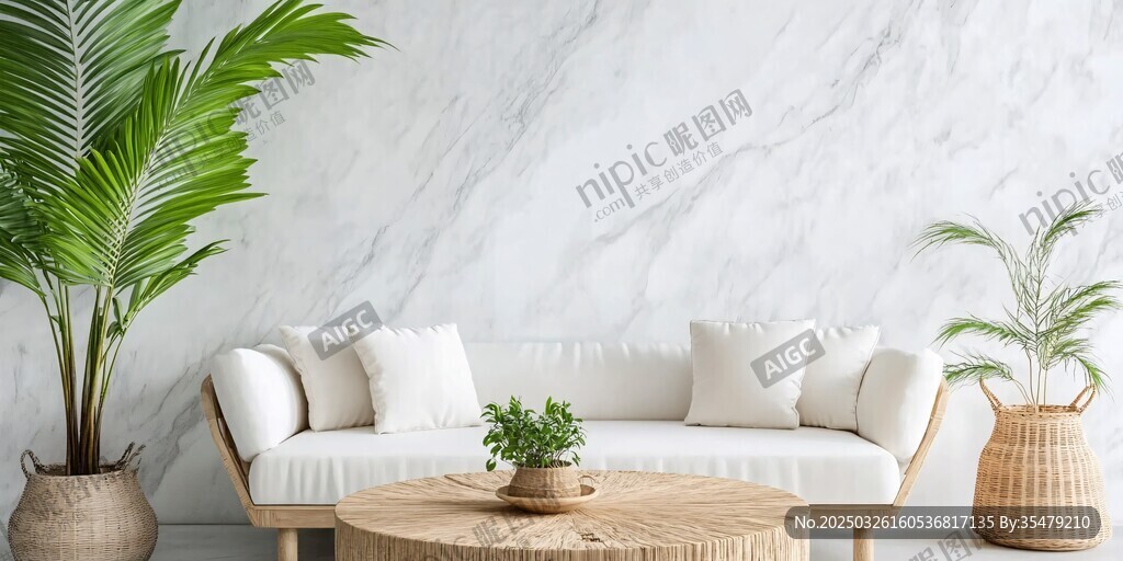 簡約客廳的自然風裝飾美學