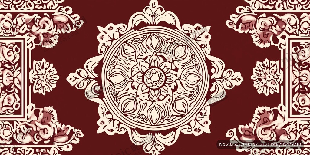 復(fù)古中式傳統(tǒng)花紋圖案設(shè)計(jì)