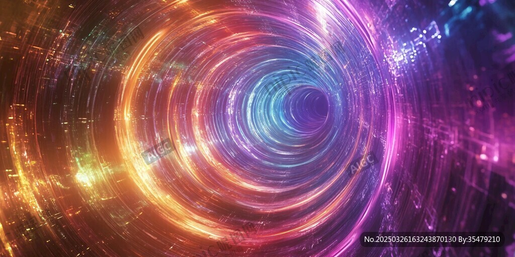 炫彩夢幻宇宙能量漩渦