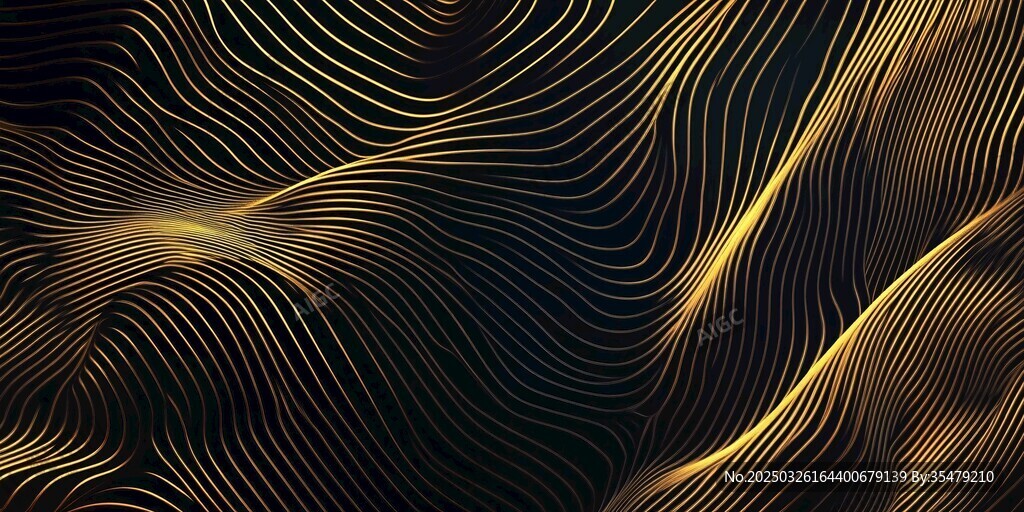 黑金線條動(dòng)感抽象背景圖
