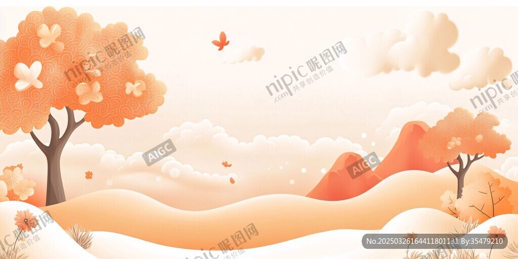 秋日爛漫風(fēng)景圖