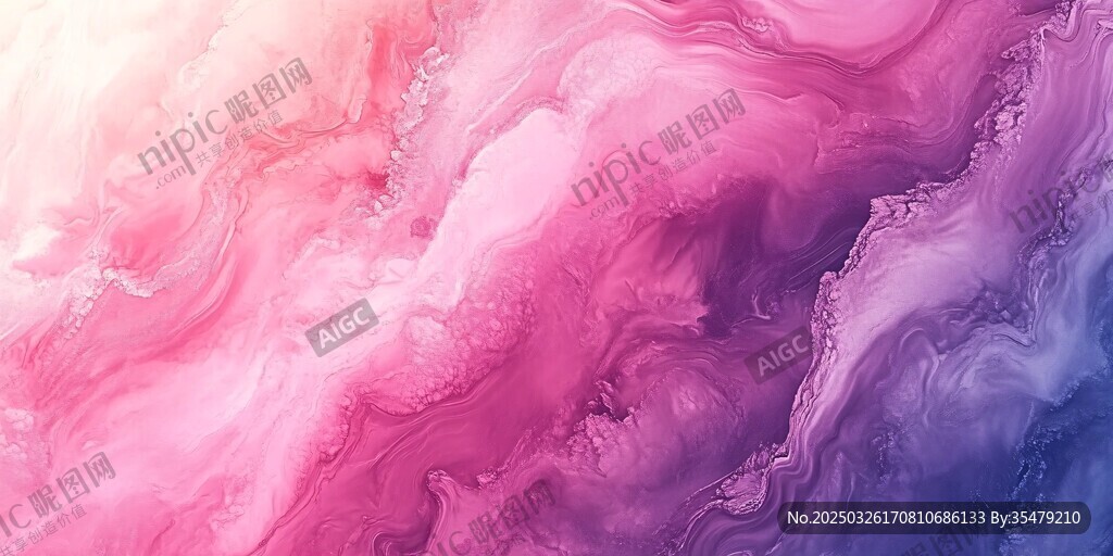 夢(mèng)幻粉紫流體抽象背景圖