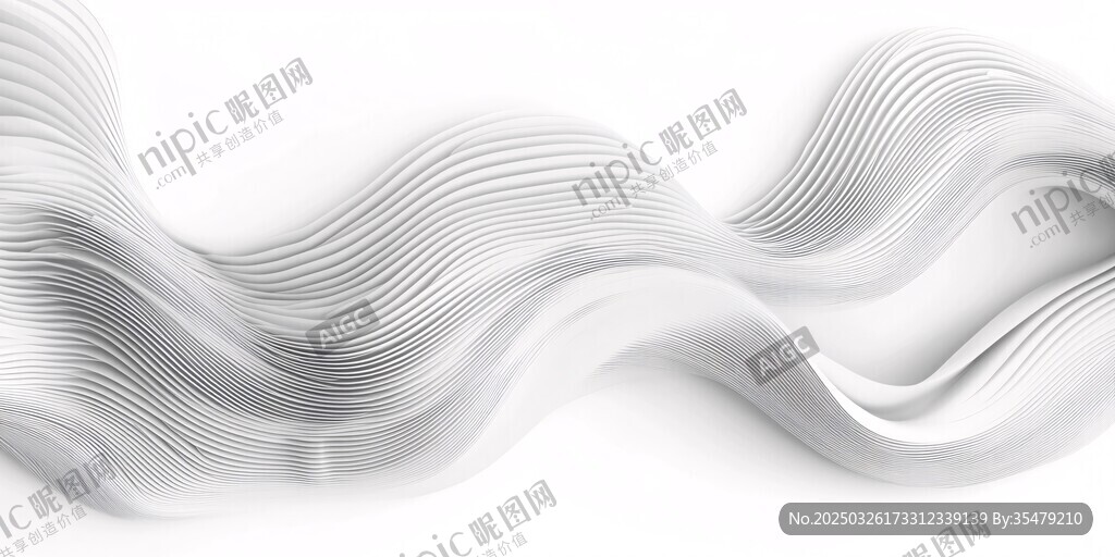 白色波浪狀抽象紋理背景