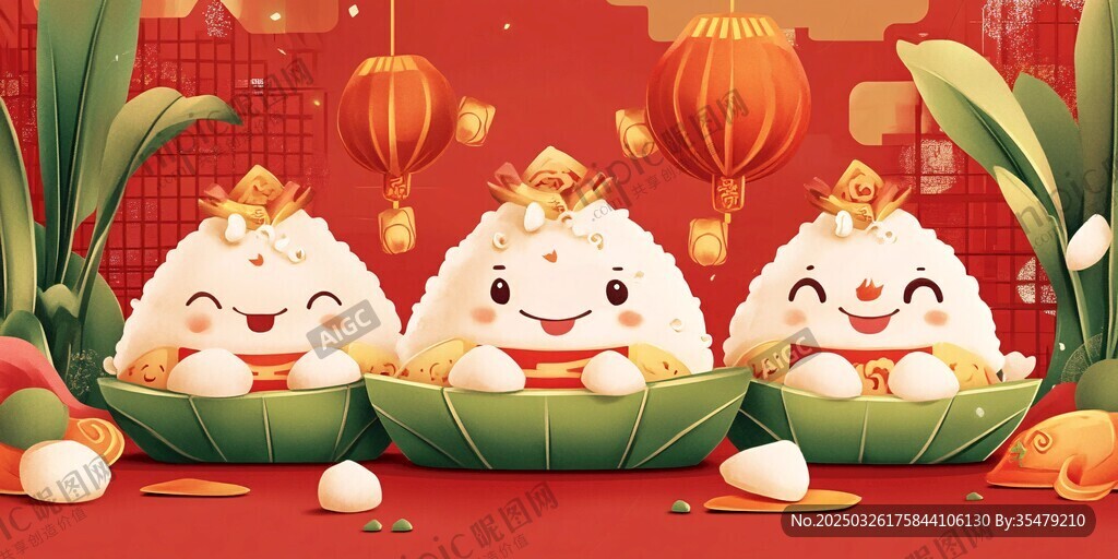 萌趣端午粽 喜慶節(jié)日氛圍