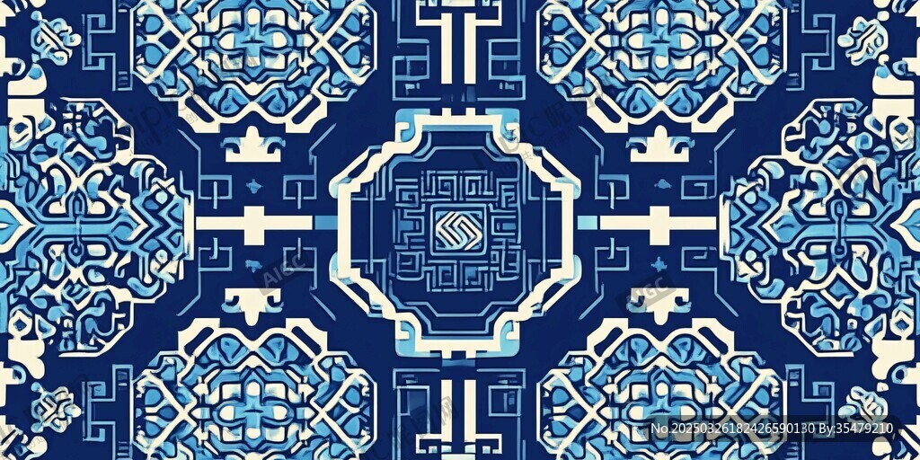 中式傳統(tǒng)幾何花紋圖案