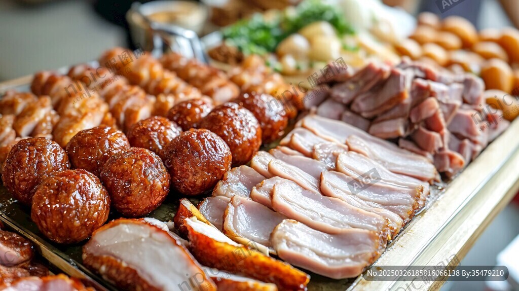 美味多樣的熟食拼盤