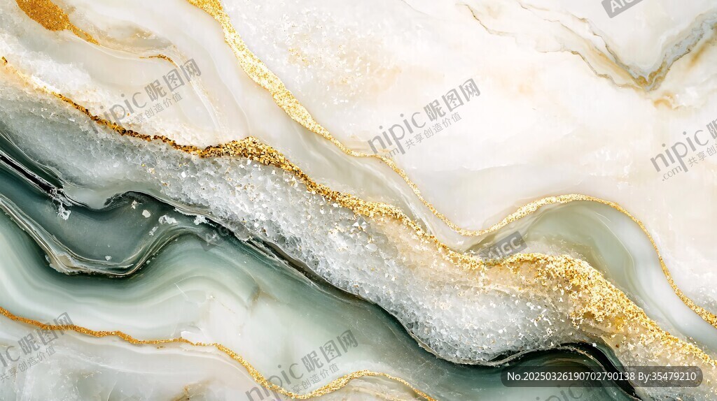 奢華金紋大理石紋理圖案