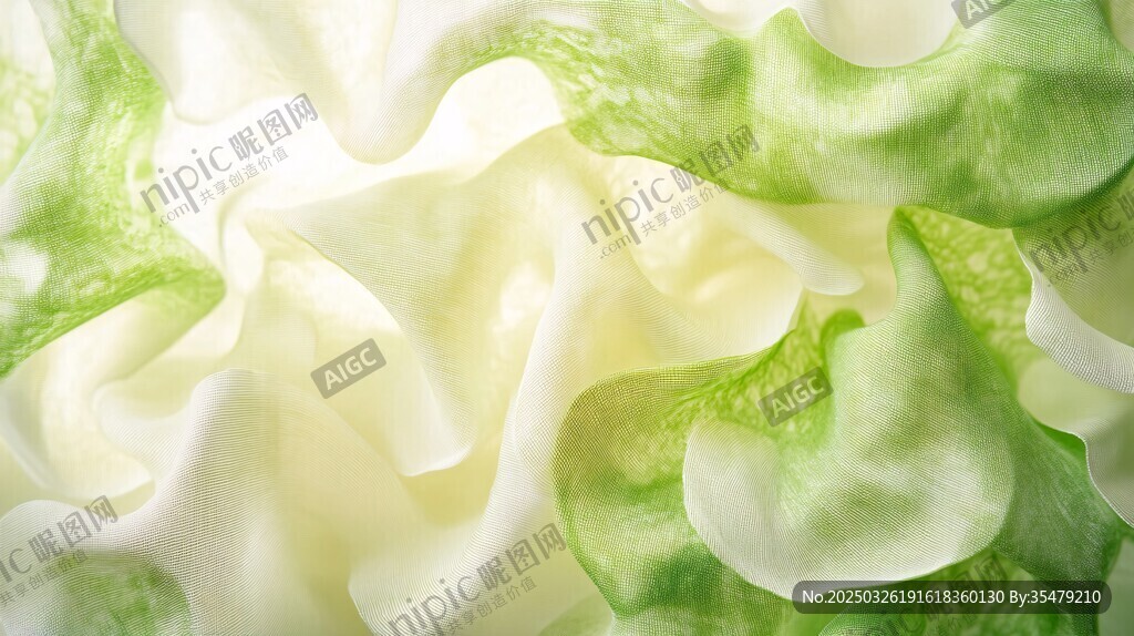 夢幻綠白漸變絲質(zhì)紋理