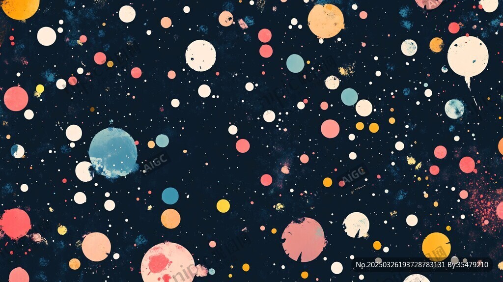 夢幻星球星空背景圖案