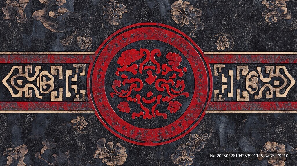 中式傳統(tǒng)花紋古典圖案背景