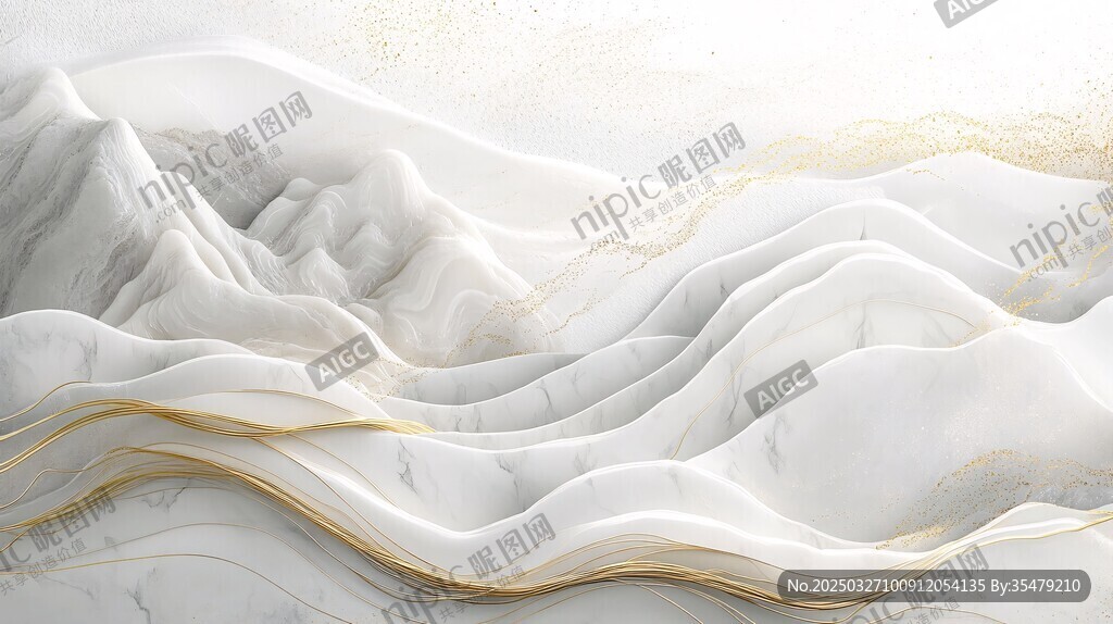 水墨山水紋理 淡雅意境圖