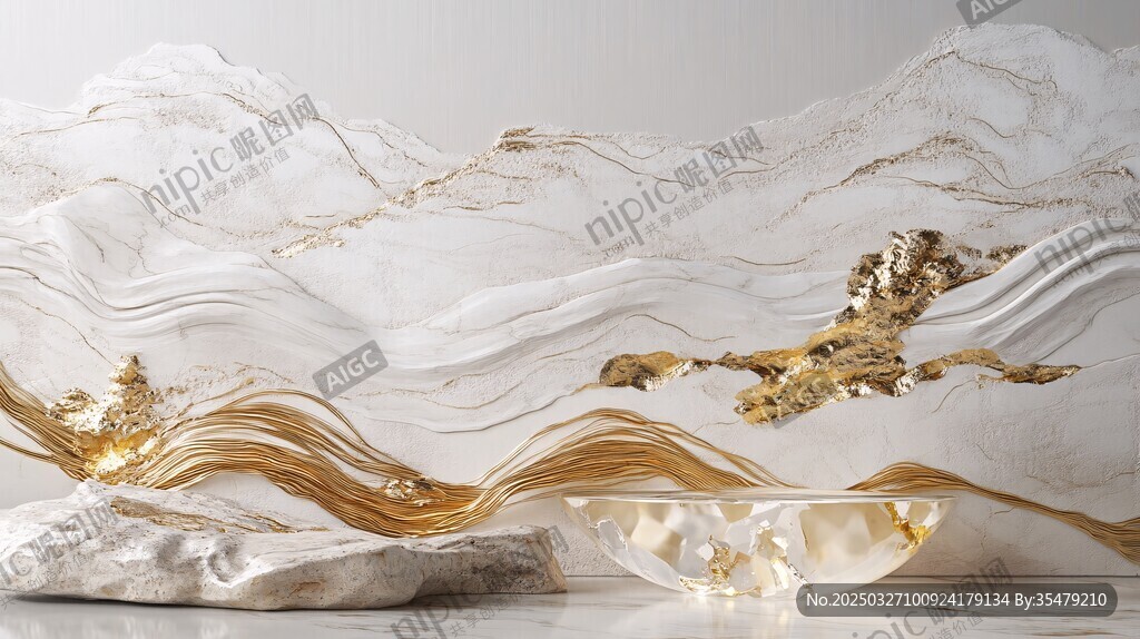 山水紋理大理石藝術(shù)擺件