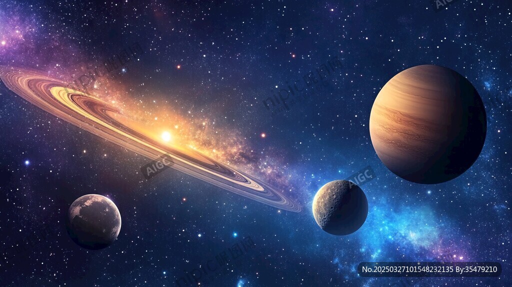 夢幻星際宇宙行星景觀