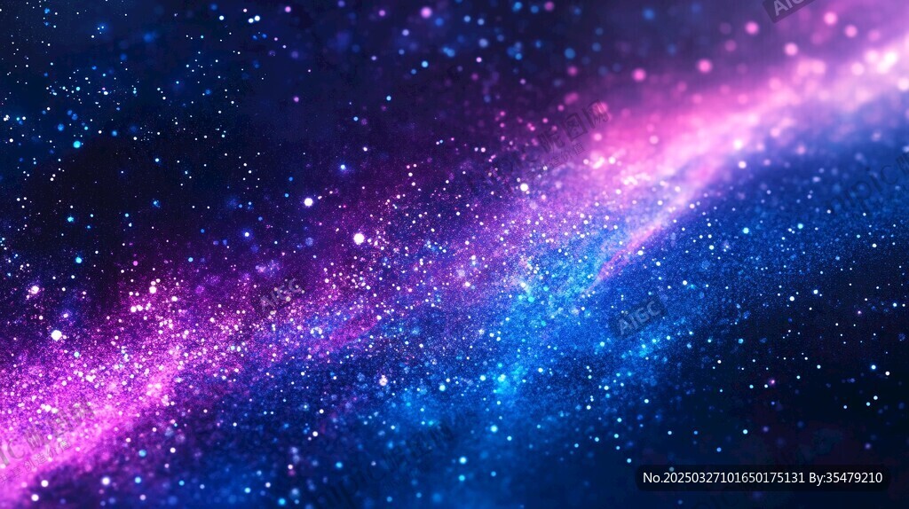 夢幻炫彩星空背景圖