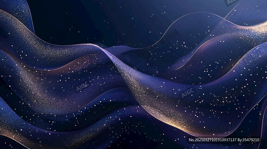 夢幻紫色流動星光背景圖