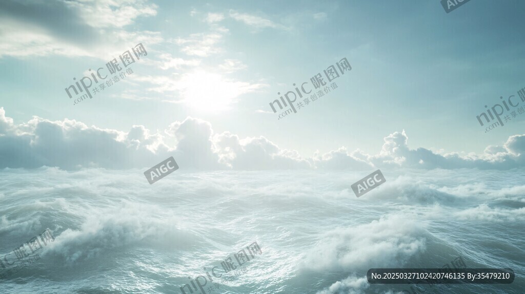 云海之上的燦爛日光