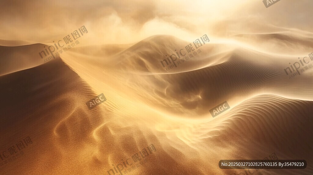 金色沙海 光影交織的壯麗