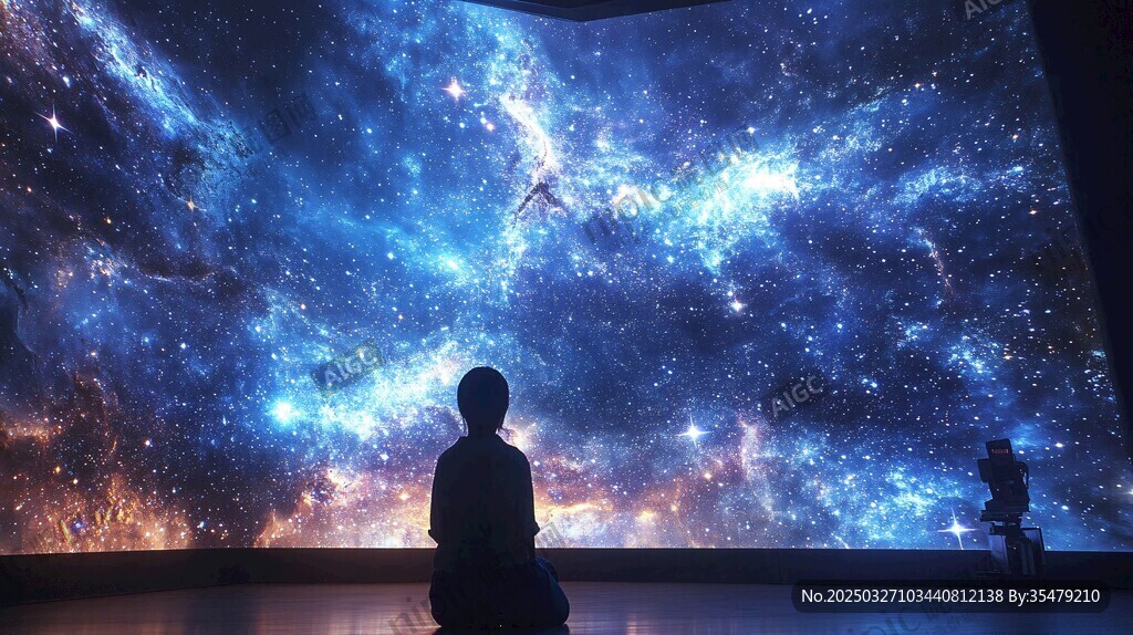 人靜坐賞夢幻星空奇景