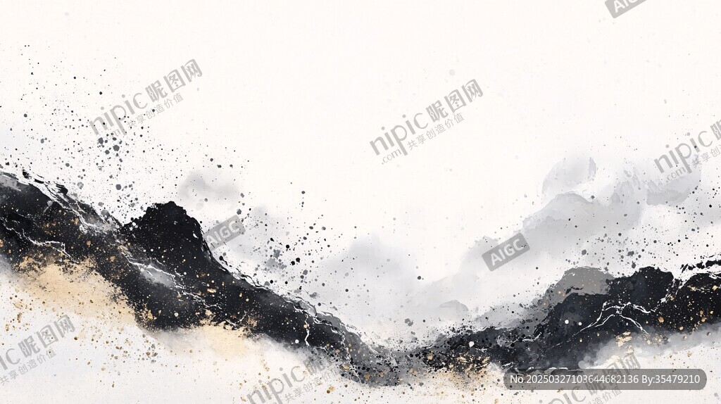 水墨山水意境畫